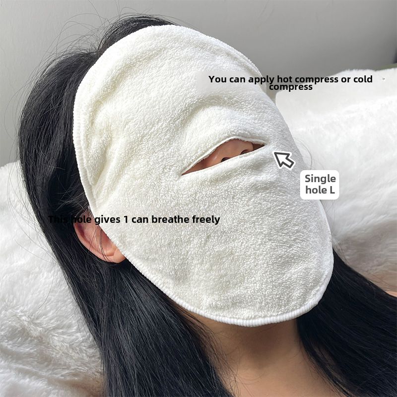 Toalla de compresa caliente Gemeng que cuelga de las orejas, suave y agradable para la piel, con vapor, compresa fría y caliente, toalla facial, compresa húmeda, toalla facial que rellena la piel_voghion.com