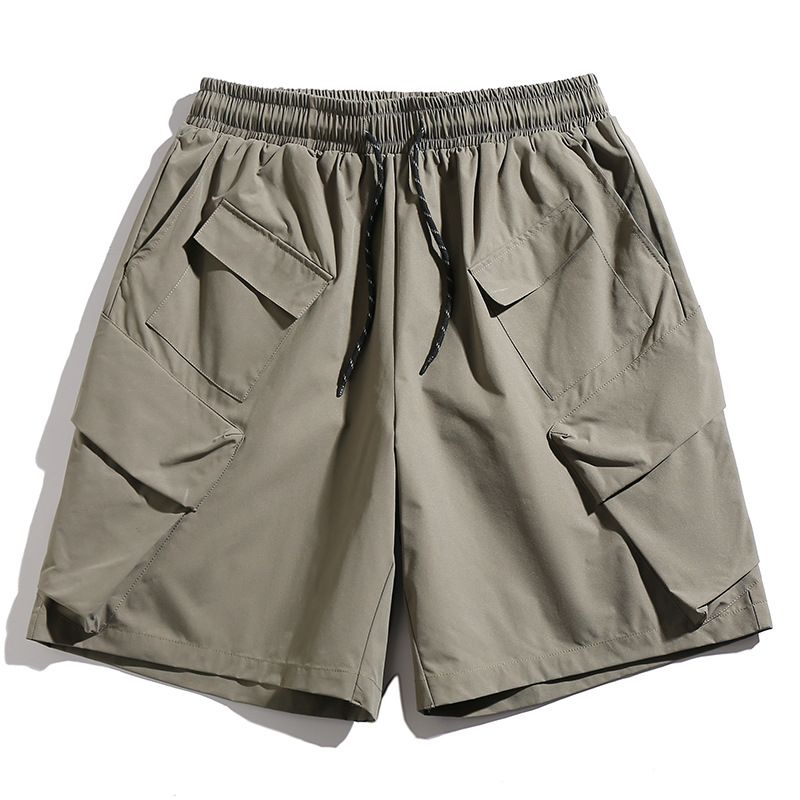 Functional Style Multi Bag Workwear Shorts For Men In Summer 2025, New Three-Dimensional Pocket High Street Loose Casual_voghion.com