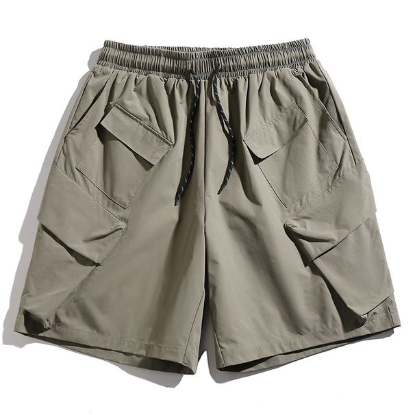 Functional Style Multi Bag Workwear Shorts For Men In Summer 2025, New Three-Dimensional Pocket High Street Loose Casual_voghion.com