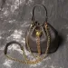 LUOKIR Nuovo Metallo Drstring Versatile Borsa da Donna Vera Pelle Catena Tracolla Vintage Secchiello Borsa Cellulare_voghion.com