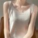 2024 new style, elegant and refined, slim fitting camisole vest, women's autumn look, slimming effect, inner sweater,_voghion.com