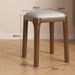 Solid Wood Stool For Home Use, Stackable Soft Cushion Bench, Living Room Wooden Low Simple Modern Small Square Stool,_voghion.com
