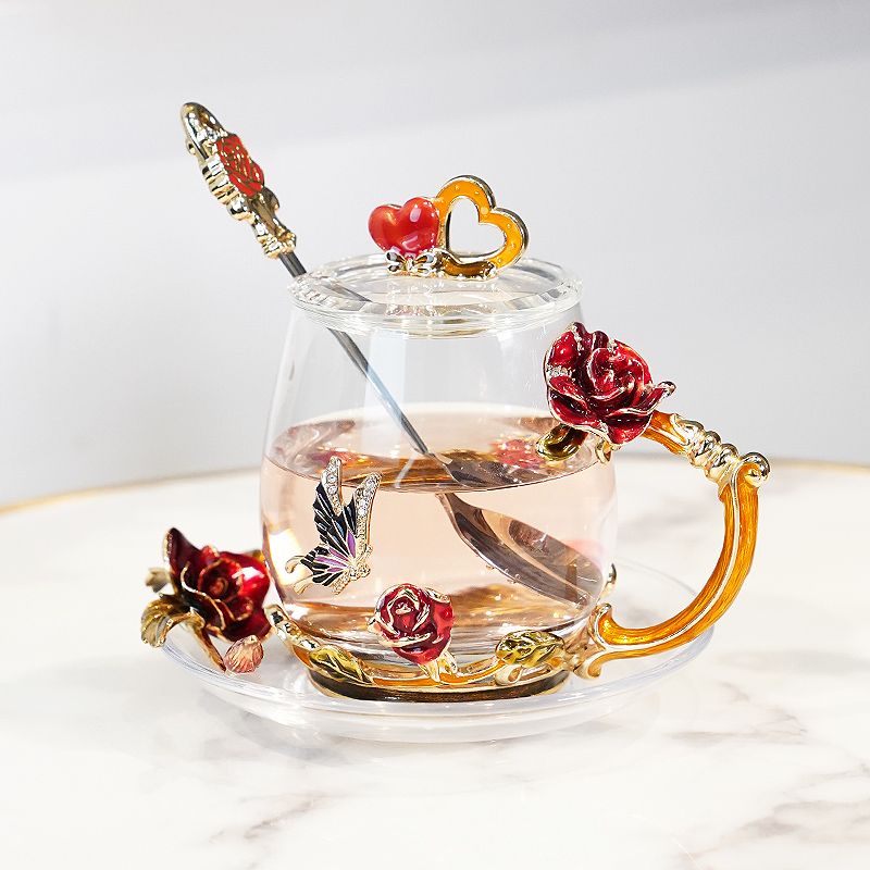 Bicchiere d'acqua in smalto per donne impiegate, bellissima tazza nuova e di alta qualità per la stagione delle lauree, regalo per insegnante_voghion.com