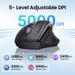 Mouse wireless UGREEN con scorrimento iperveloce, Bluetooth 5.4, 2.4G, ergonomico, 5000 DPI, per libri, tablet, laptop, computer, PC._voghion.com