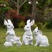 Suprimentos de jardim Simulação Animal Coelho Enfeites Resina Artesanato Villa Pátio Jardim Ao Ar Livre Decoração Paisagismo Layout_voghion.com