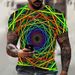 Vertigo Hypnosis 3D Printed T-shirt Men's And Women's Fashion T-shirt Summer Casual Short-sleeved Abstract Shirt_voghion.com