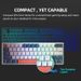he K500-B61 Mini Mechanical 60% Form Factor 61Keys Gaming Keyboard Wired Full Key Hot-Swappable RGB Backlit_voghion.com