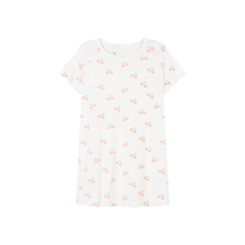 Cămașă de noapte pentru fete Amybaby, rochie de vară, stil nou, drăguț, haine de casă pentru copii, mărimi medii și mari, mânecă scurtă_voghion.com