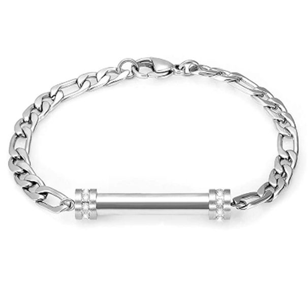 New Openable Engraving Titanium Steel With Diamond Ash Box Aromatherapy Jewelry Bracelet_voghion.com