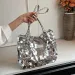 Sparkling Sequin Large Capacity Commuting Tote Bag 2025 Womens Zipper Closure Shoulder Bags Fashion Handbag 250530_voghion.com