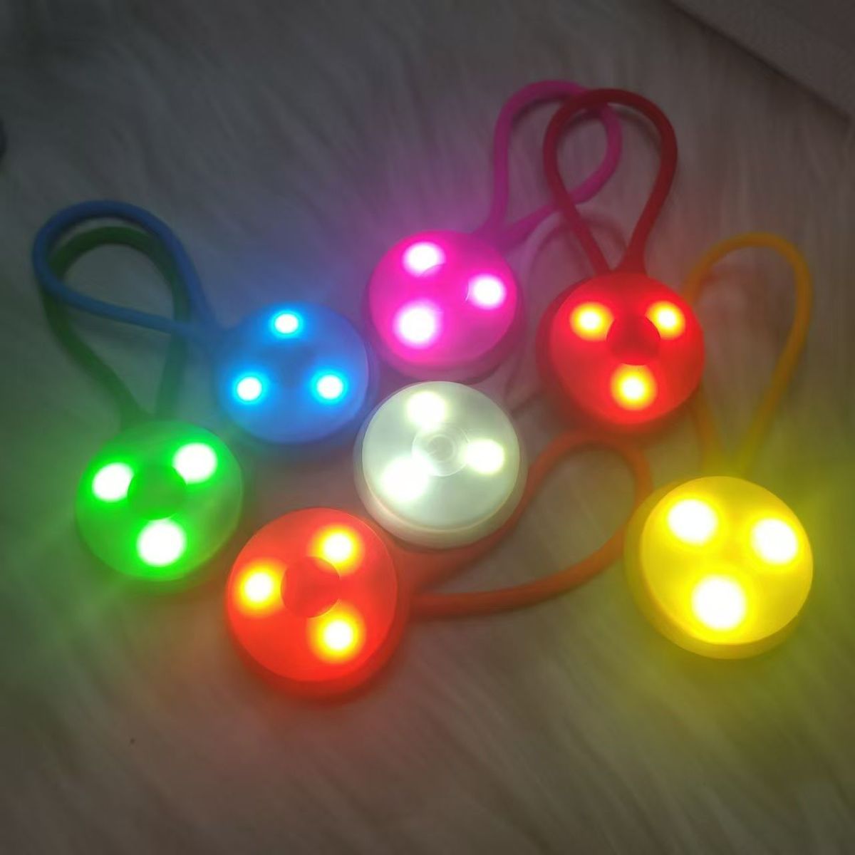 LED Outdoor Camping Zelt Silikon Rucksack Dekorative Warnung Fahrrad Schwanz Hängende Licht Beleuchtet 1_voghion.com