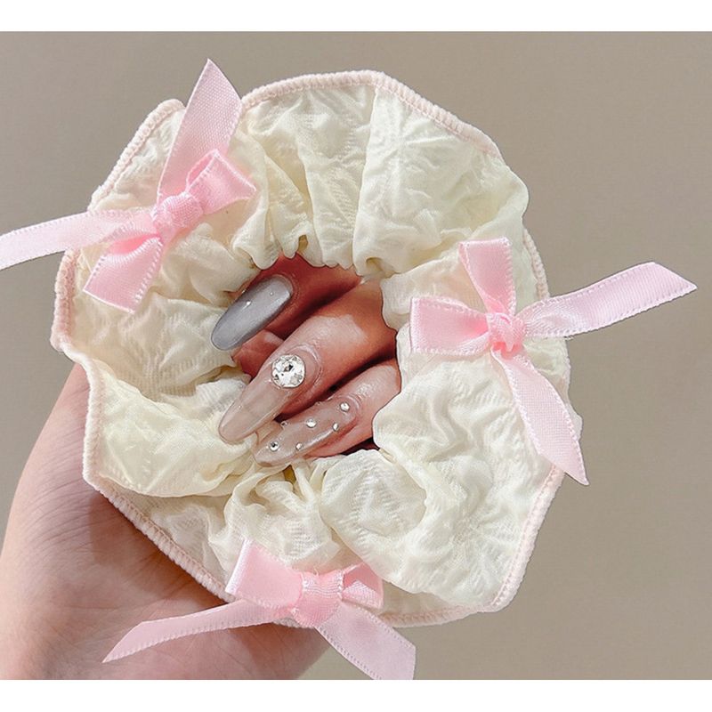 Bandas para el cabello con lazo, moños en forma de corazón para niñas, accesorios para el cabello con cola de caballo con mucho movimiento_voghion.com