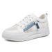 RenMou Witte Dames Zomer 2025 Nieuwe Ademende Mesh Veelzijdige Dunne Casual Platte Bodem Lente En Herfst Sport Board Schoenen Exclusieve Aanbod_voghion.com