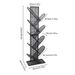 Bookshelf Metal Tree Bookcase Living Room Sundries Storage Holder Llattice Cabinet Home Decor Display Stand Book Shelf_voghion.com