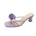 Women's Slippers For Summer Outer Wear New Style Internet Popular Fashionable Exquisite And Beautiful Dress Coarse High Heel Sandals Sandals_voghion.com