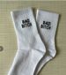 Unisex BAD B ITCH zeķes Vidēja izmēra zeķes Baltas zeķes Alfabēta zeķes ikdienas zeķes_voghion.com