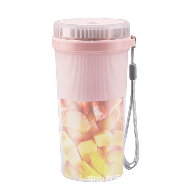Portable USB Rechargeable Mini Blender For Smoothies, Juices & Shakes - 400ml Travel-Friendly Fruit Juicer With 4 Blades, 18000 RPM_voghion.com