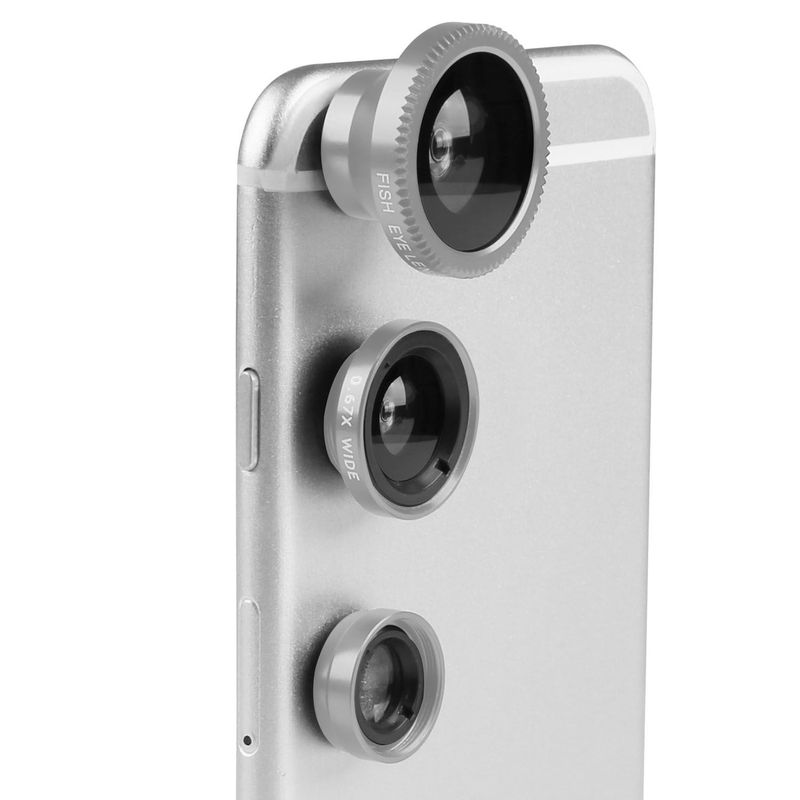 Phone Camera Lens Kit Magnetic 180°Fisheye Lens 0.67xWide Angle 10X Macro Lens For IPhone X /8/7/6s Samsung Galaxy S10/S9_voghion.com