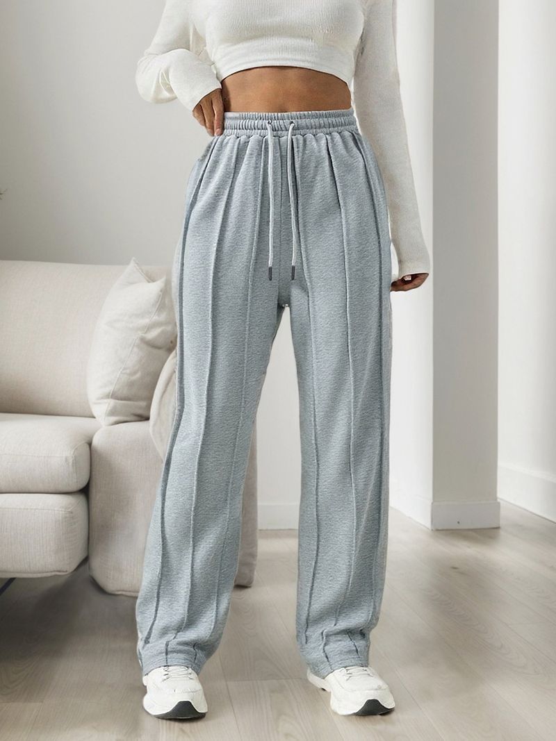 Women's Clothing Casual Sweatpants Spring And Summer New Wide Leg Sports Pants Loose Straight Pants_voghion.com