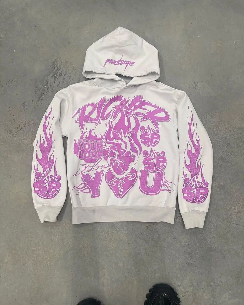 Men's Clothing retro Y2Kstreetwear high street hooded pullover Unisex loose versatile hooded sweatshirt_voghion.com