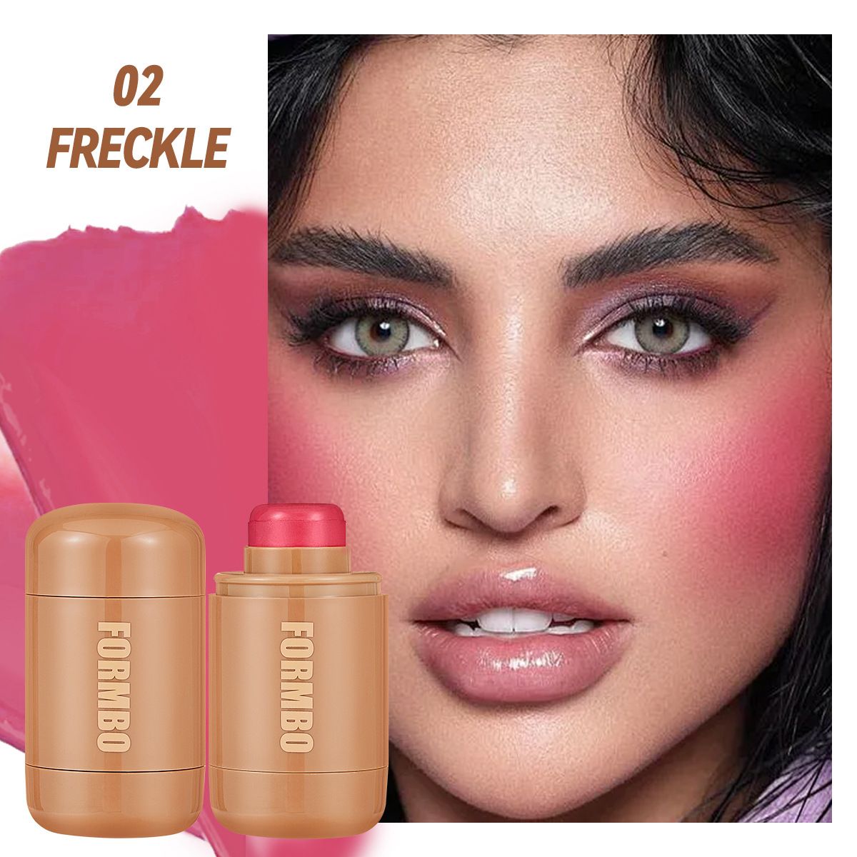 FORMBO Blush Rouge Creme Kontur Highlight Aufhellung Einzelfarbe Aufhellende Make-Up Serie_voghion.com