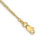 14K 9 Inch 1.5mm Lightweight Flat Anchor Link With Lobster Clasp Anklet_voghion.com