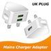 USB-Netzadapter, 3-polig, 1/2 USB-Anschlüsse, UK-Ladegerät für Handys und Tablets, NEU_voghion.com