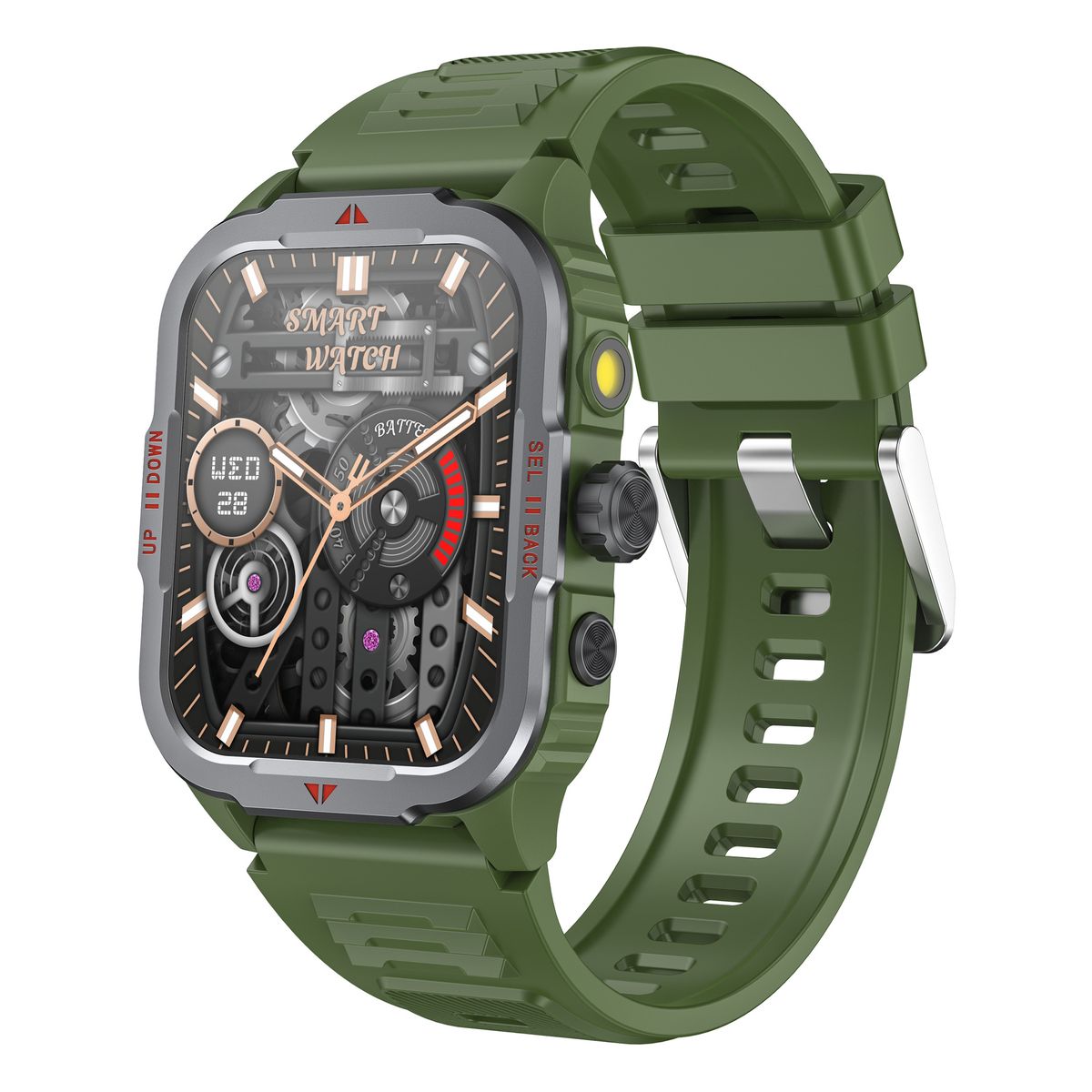 G129 Smartwatch met Bluetooth-bellen, hartslag- en bloeddrukmeter, IP68 waterdicht, Fiess Tracker voor M_voghion.com