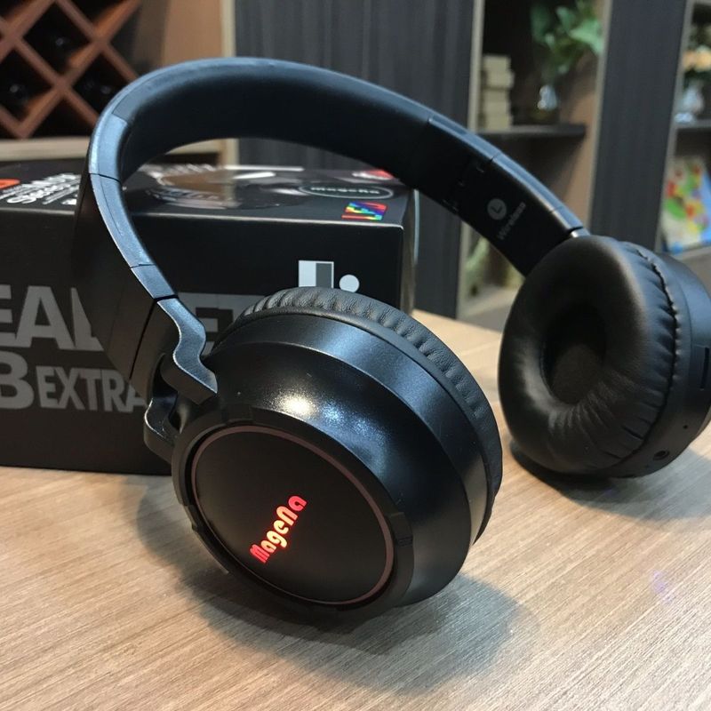 Draadloze Bluetooth-hoofdtelefoon over-ear met lichte, diepe bas, hoofdtelefoon, computer, universeel voor sport, muziek en gamen_voghion.com