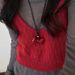 Collana con cuore e fiocco rosso Ancora per donna, accessorio girocollo lungo in corda nera di alta qualità, design di nicchia, catena per maglione_voghion.com
