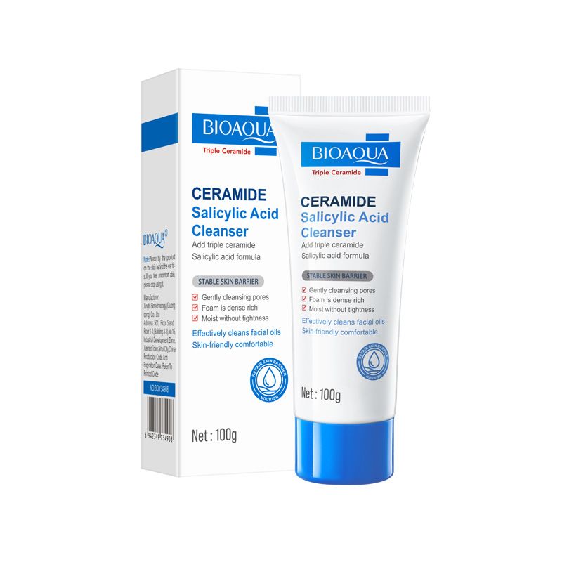 Latte detergente all'acido salicilico e ceramide BIOAOUA in inglese_voghion.com