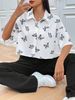 Maglietta a maniche corte con stampa a farfalla, moda estiva, abbigliamento da donna_voghion.com
