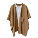 Women's Shawls New Retro Shawl Cape Coat For Women Spring Autumn Winter Wear High End Fashion All Match Loose Outer Wear_voghion.com