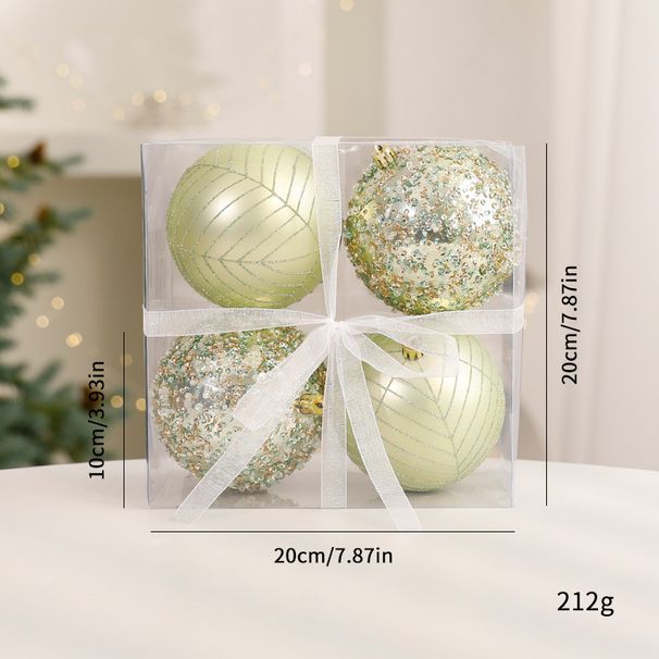 Premium Christmas Tree Topper & Ornament Set – 69-Piece Cream Green Decor With Star, Reindeer & Multi-Sized Baubles_voghion.com
