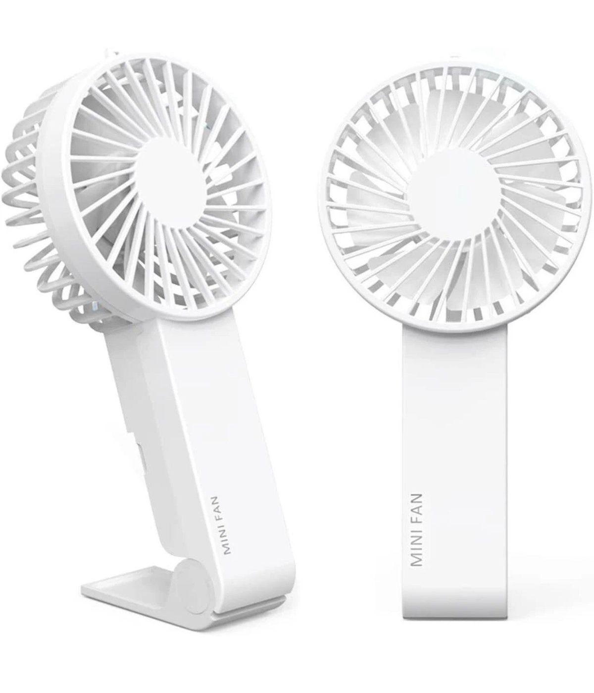 Hand Held Fan,Powerful Strong Desk Fan With USB Rechargeable Battery_voghion.com