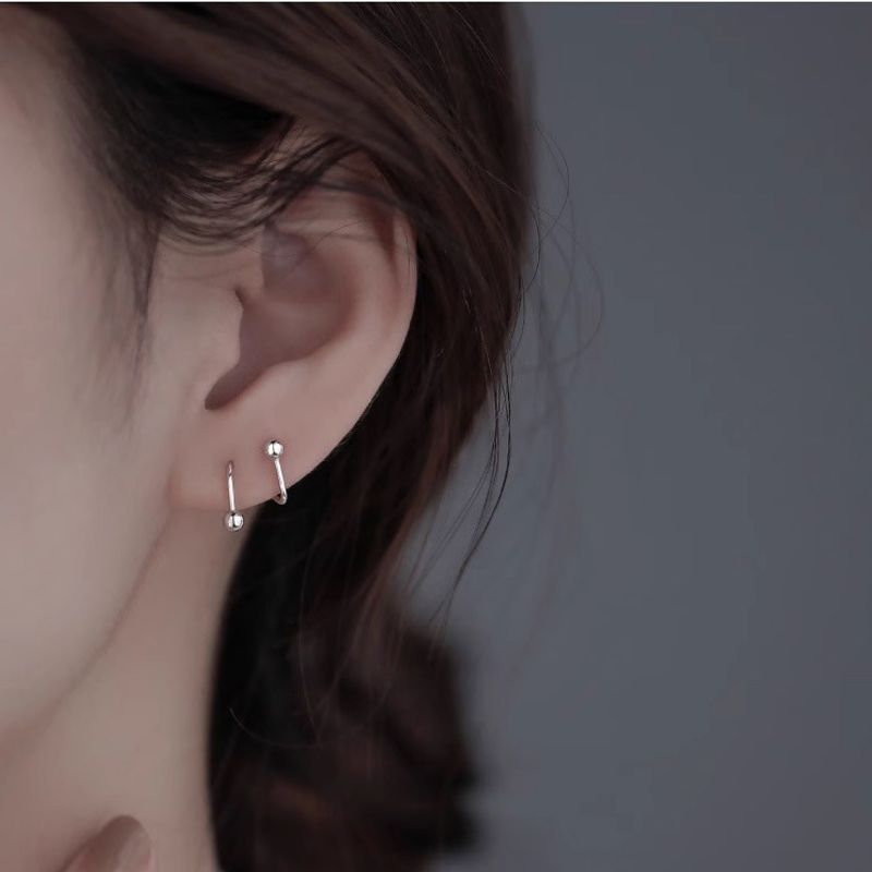 Orecchini a spirale a forma di S in stile coreano per donna, versatili, alla moda e di alta qualità._voghion.com