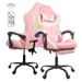 Gaming Chair With LED Light Control, Adjustable Backrest And Seat Height Swivel Recliner, Racing Style Ergonomic Office Computer Video Game Chair With Footrest And Lumbar Support._voghion.com