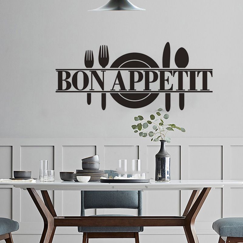 AF2929 BON APPETIT pegatinas intrincadamente talladas, pegatinas decorativas para cuchillos y tenedores de cocina_voghion.com