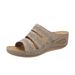 Large Size Summer New Style Wedge Heel Hollowed Out Straight Line Women's Sandals_voghion.com