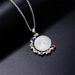 hot round diamond necklace pendant new stainless steel necklace factory_voghion.com