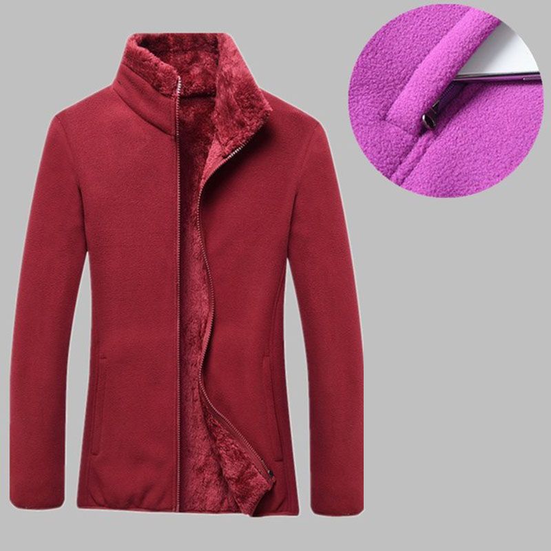 Thick Fleece Jacket Women's Autumn Winter Outdoor Polar Fleece Thermal Coat Camping Hiking Jacket Female Mountaineering_voghion.com