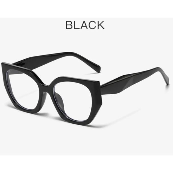 Nouveau contraste de couleur d'épissage miroir plat œil de chat personnalisé européen et américain Anti lumière bleue Net cadre yeux rouges cadre de miroir décoratif tendance_voghion.com