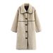 Women's Clothing Faux Fur Coat – Elegant Long Lapel Coat For Women, Winter & Autumn Fashion"_voghion.com