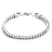 Hip Hop Stainless Steel Front Back Men's Bracelet, Simple And Domineering, Punk High-end Feeling, Cuban Bracelet Trend_voghion.com