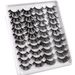 False Eyelashes 20 Pairs Of Mixed Mink Eyelashes In Boxes, False Eyelashes, Hard Stems, Thick And Curled Eyelashes_voghion.com