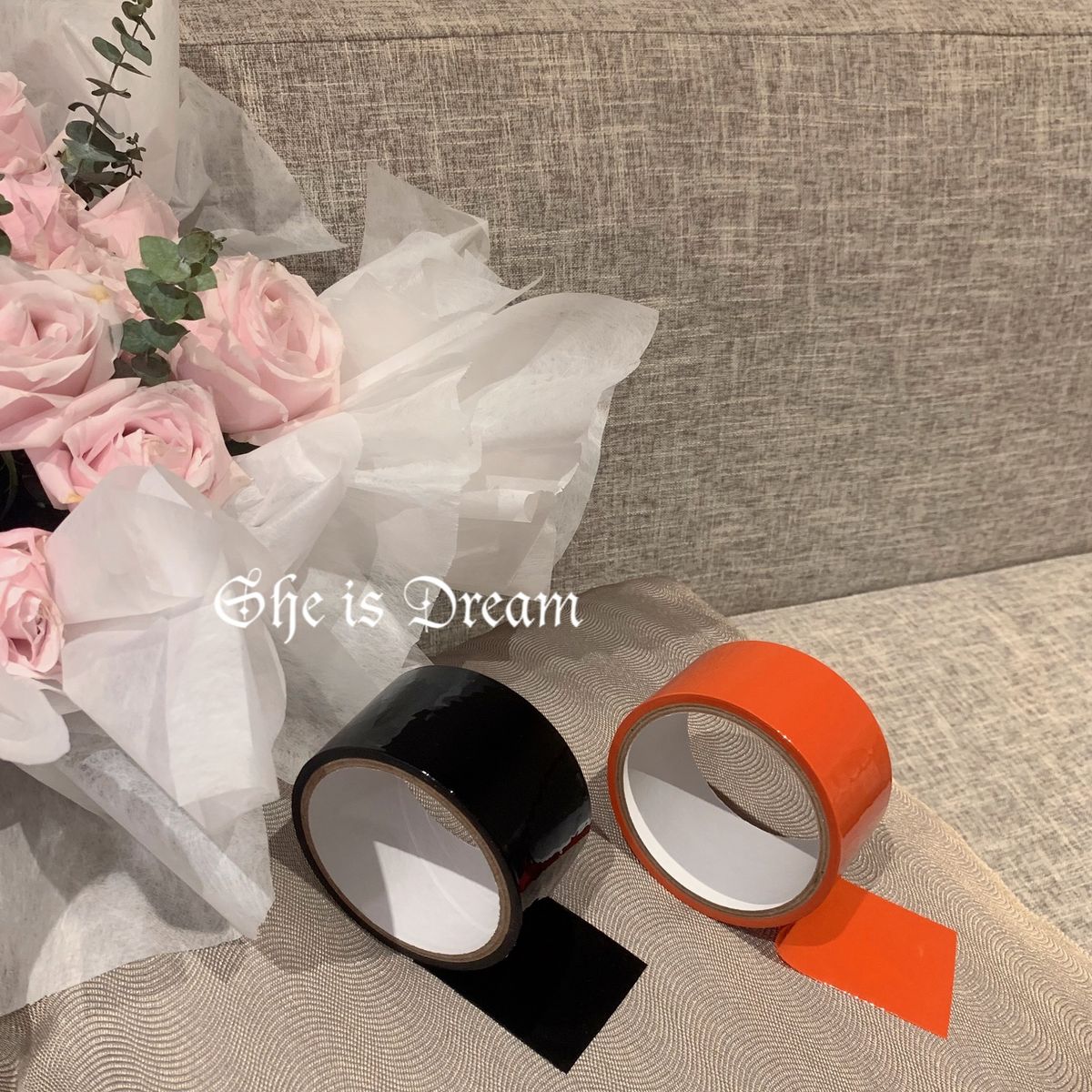 Ona je kot sanje "gering" SM elektrostatični trak za vezanje postelje rekviziti za vadbo majhne igrače ženski dnevni trebušni trebušček_voghion.com