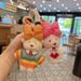 Creative Bowknot Headphone Loop Bear Car Keychain Cartoon Sweater Plush Doll Cute Bag Decoration Pendant_voghion.com