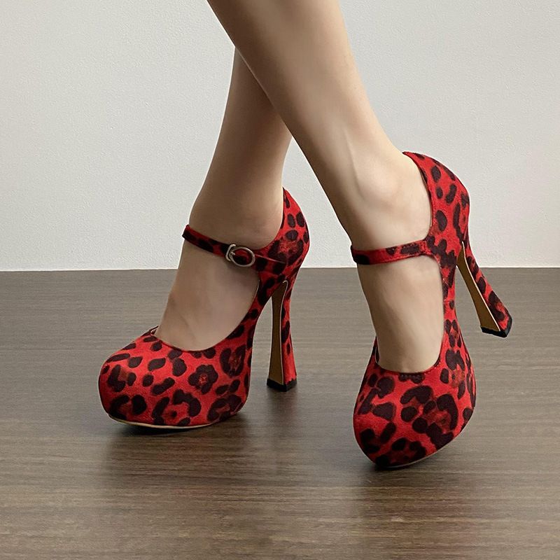 Women's Shoes High Heels For Women, High End Hollow Fashionable Slim 2025 Spring New Waterproof Platform Rhinestone Sexy Shallow Mouth Single Shoes_voghion.com