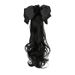Nuova parrucca di vendita calda con fiocco nero e piccola clip sulla coda di cavallo, capelli ricci lunghi, copricapo rosso Internet, accessori per capelli realistici e naturali_voghion.com
