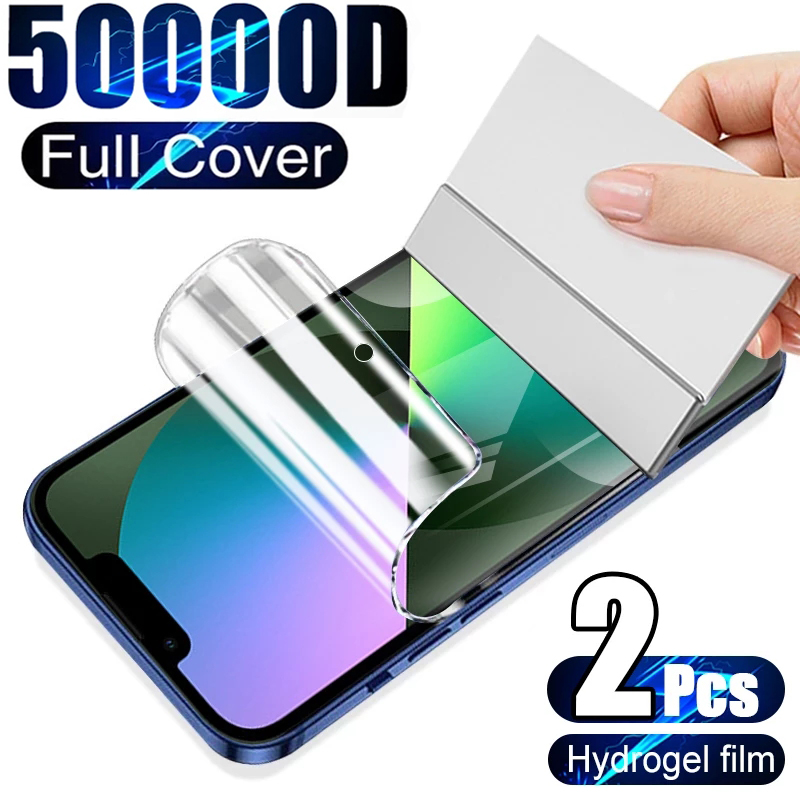 2PCS Hydrogel Film für iPhone 12 13 Pro Max Mini Screen Saver für iPhone 11 14 Pro XS Max X XR 6 6 7 8 Plu SE Nicht_voghion.com